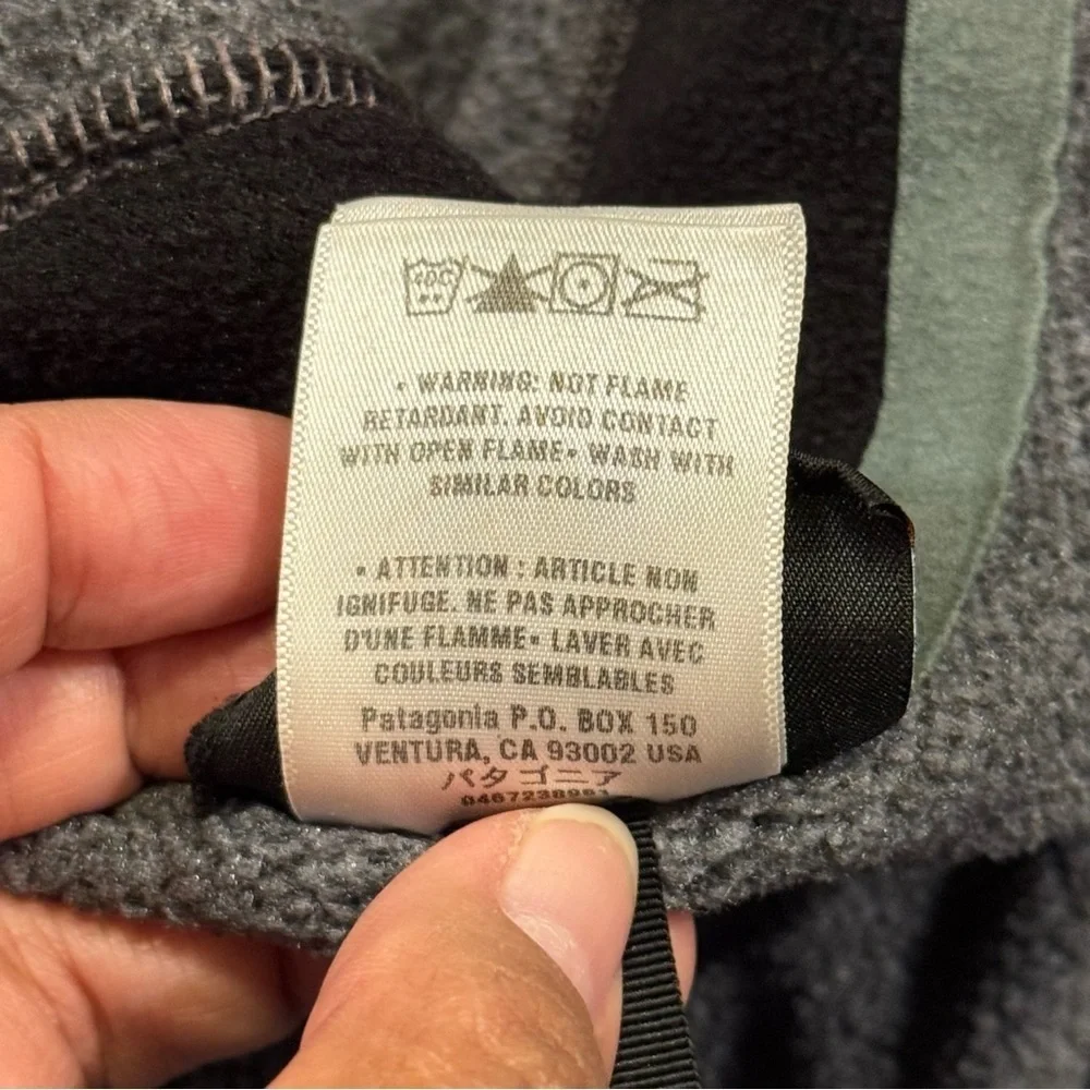 Patagonia Men’s XL Gray Synchilla Vest Full Zip Fleece Outdoor Gorpcore Classic